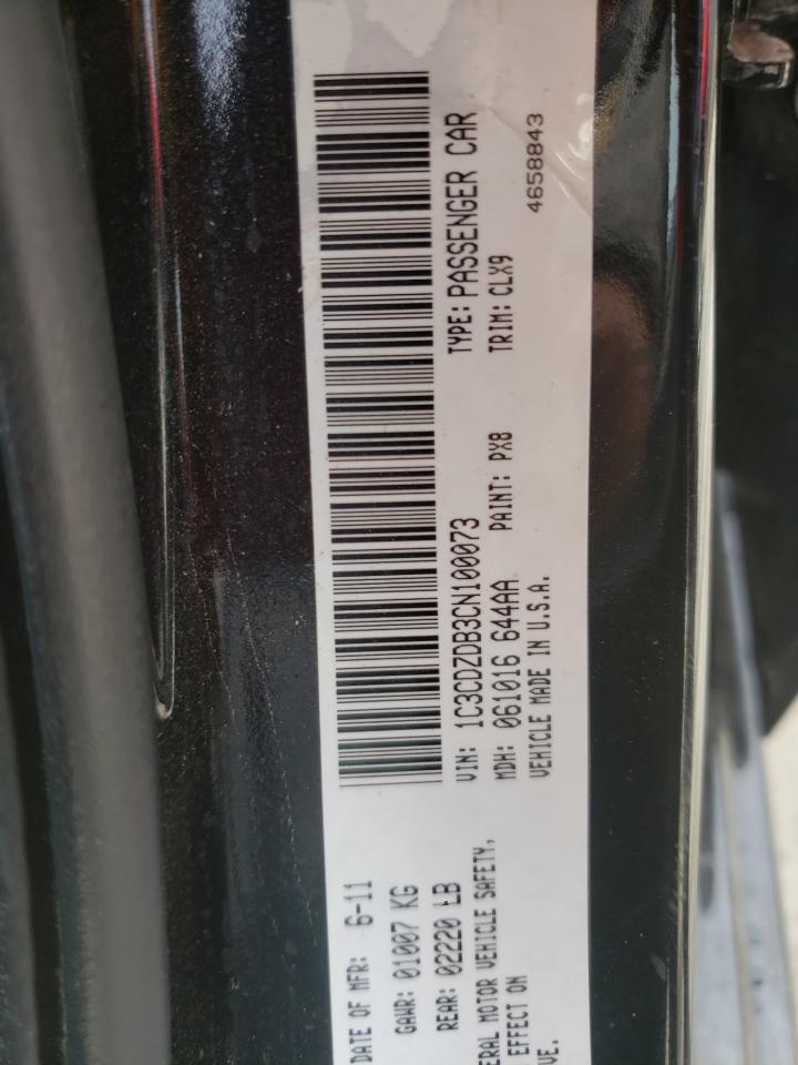 Photo 10 from auction – 2012 DODGE AVENGER LU with VIN 1C3CDZDB3CN100073