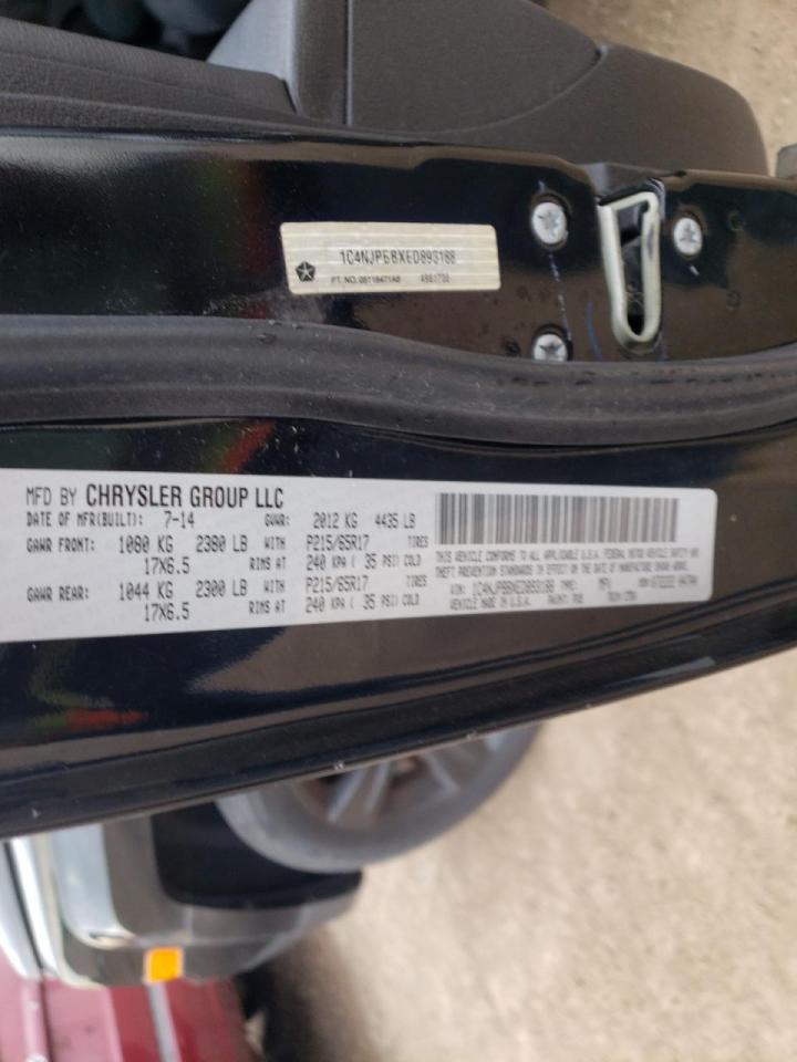 Photo 10 from auction – 2014 JEEP PATRIOT SP with VIN 1C4NJPBBXED893188
