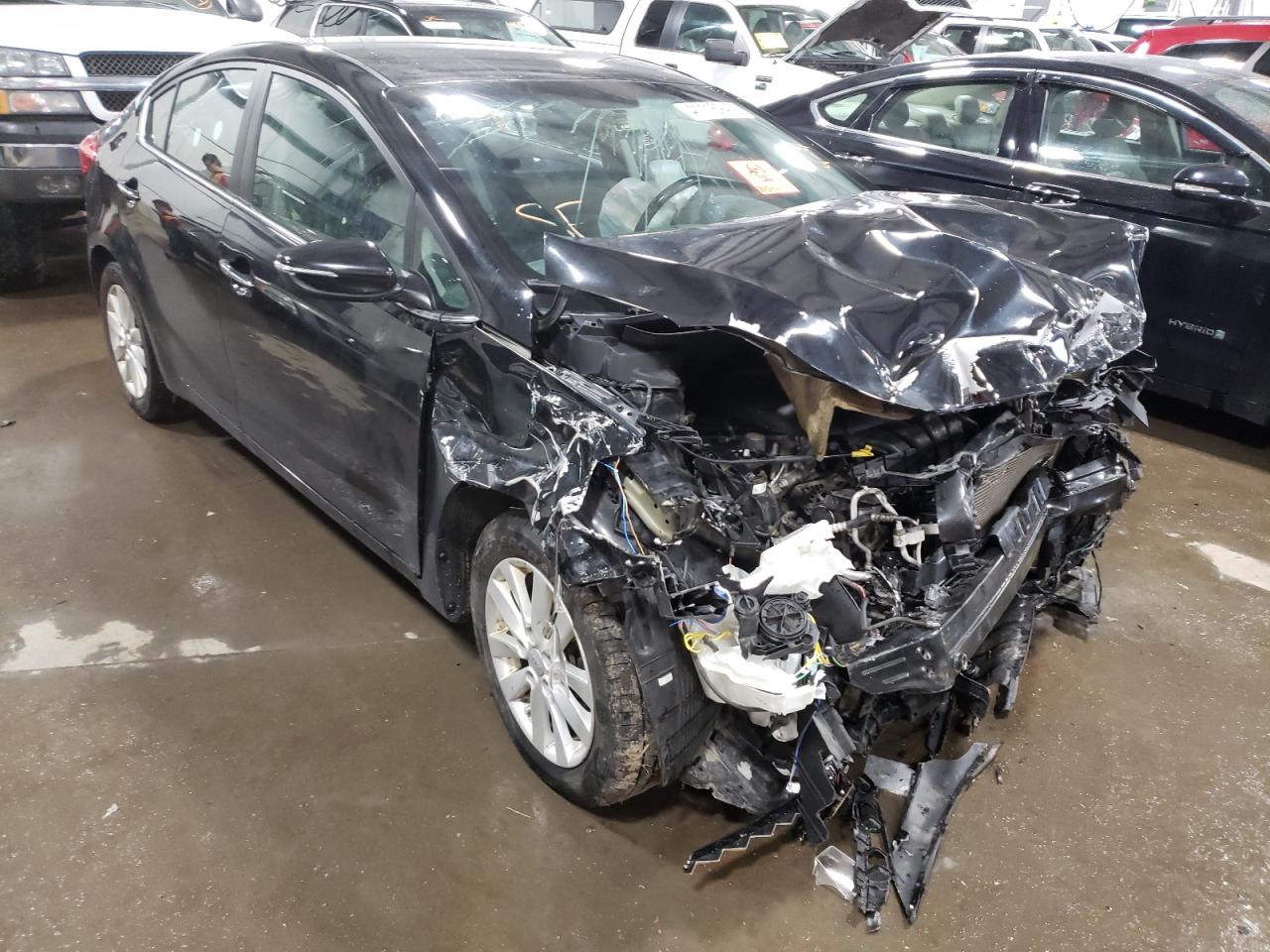 KIA FORTE EX 2014 with VIN KNAFX4A89E5121537 - Photo from auction