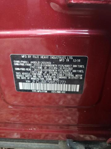 Photo 10 from auction – 2017 SUBARU FORESTER 2 with VIN JF2SJARC5HH521772