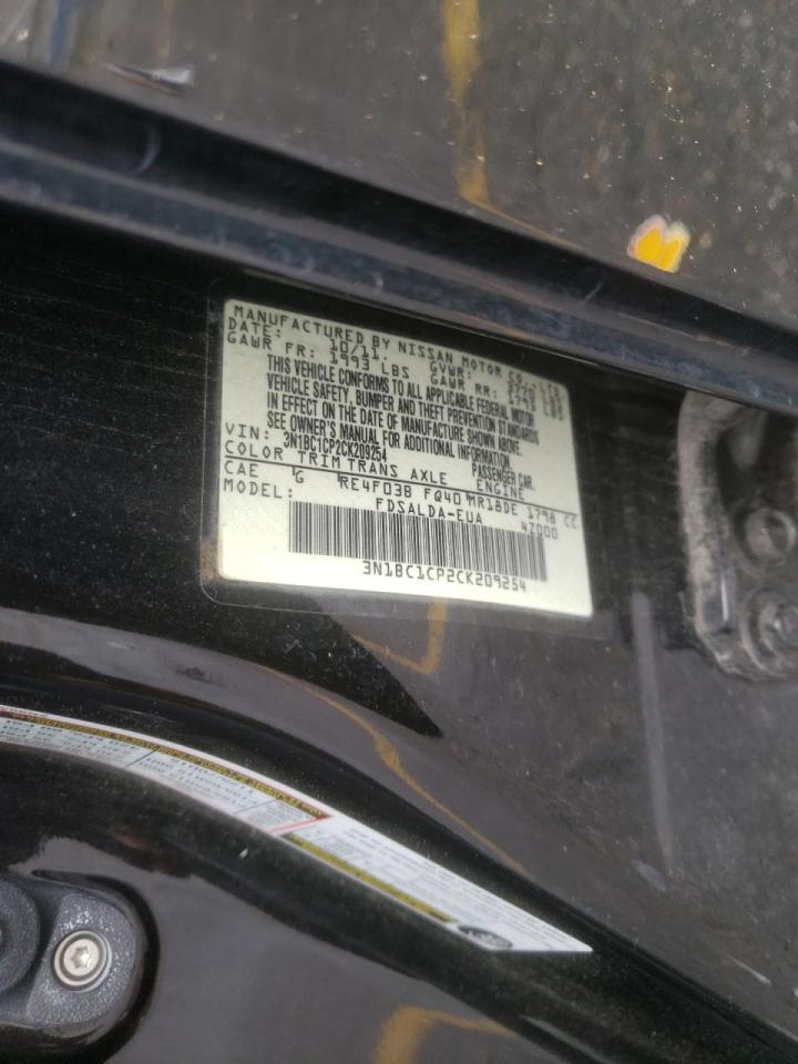 Photo 10 from auction – 2012 NISSAN VERSA S with VIN 3N1BC1CP2CK209254