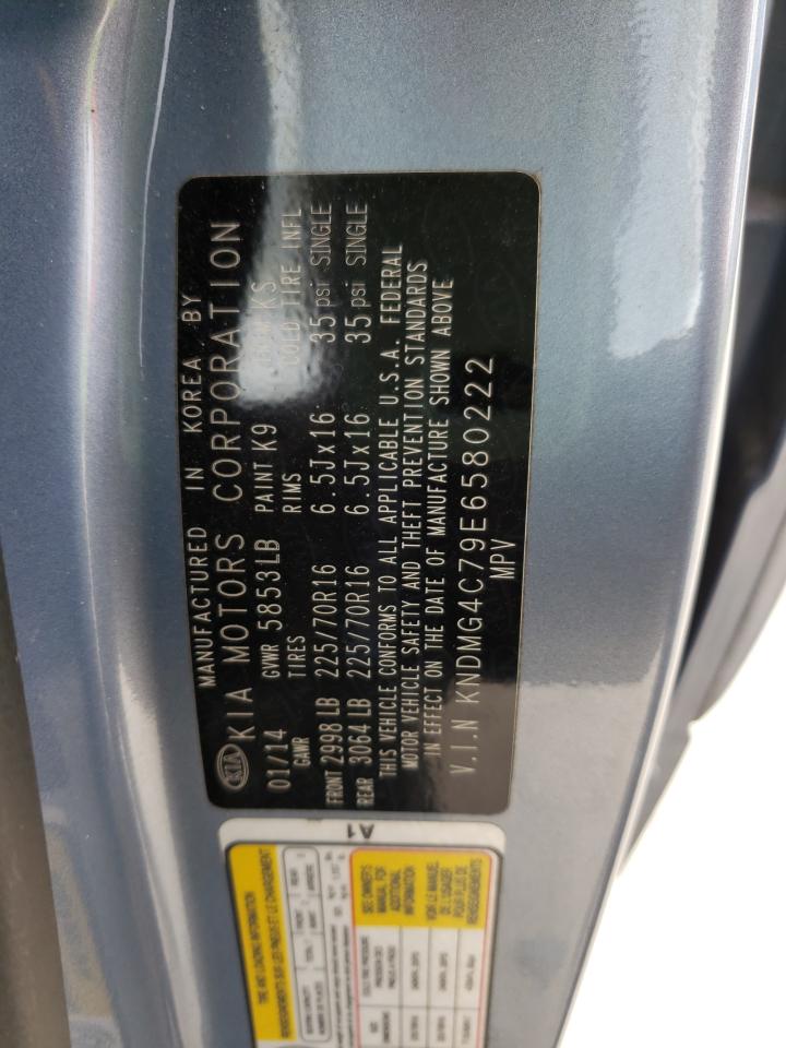 Photo 10 from auction – 2014 KIA SEDONA LX with VIN KNDMG4C79E6580222