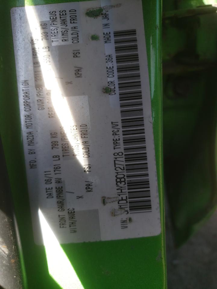Photo 10 from auction – 2011 MAZDA MAZDA2 with VIN JM1DE1HY3B0127718