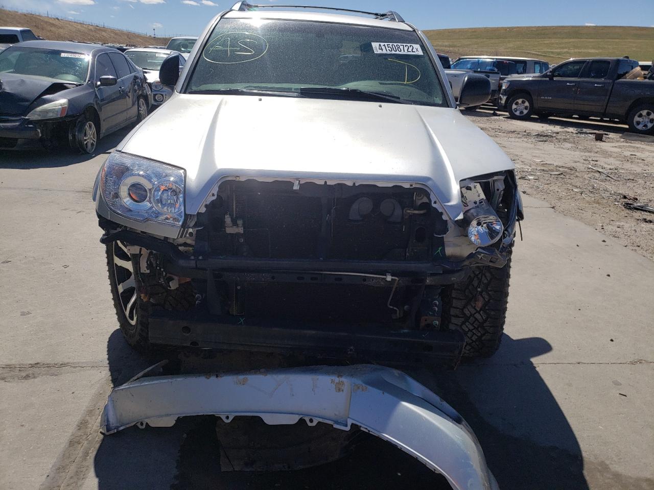 Photo 9 from auction – 2007 TOYOTA 4RUNNER SR with VIN JTEBU14R078082539