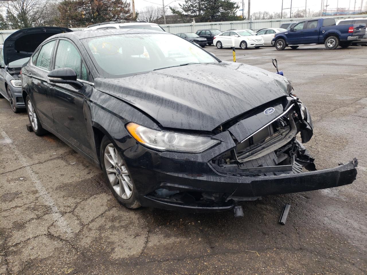 FORD FUSION SE 2017 with VIN 3FA6P0H77HR172664 - Photo from auction