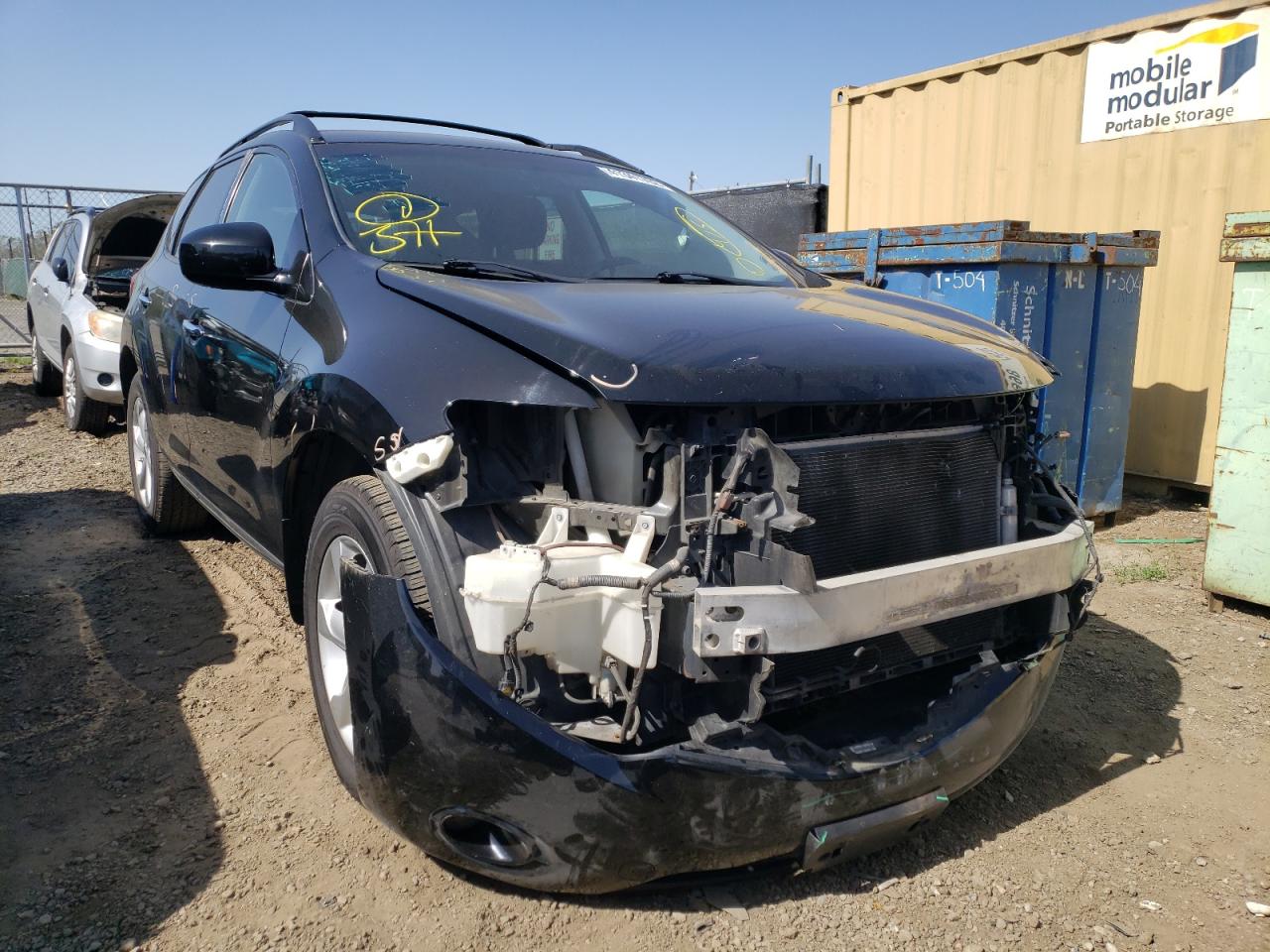 NISSAN MURANO S 2009 with VIN JN8AZ18W79W152722 - Photo from auction