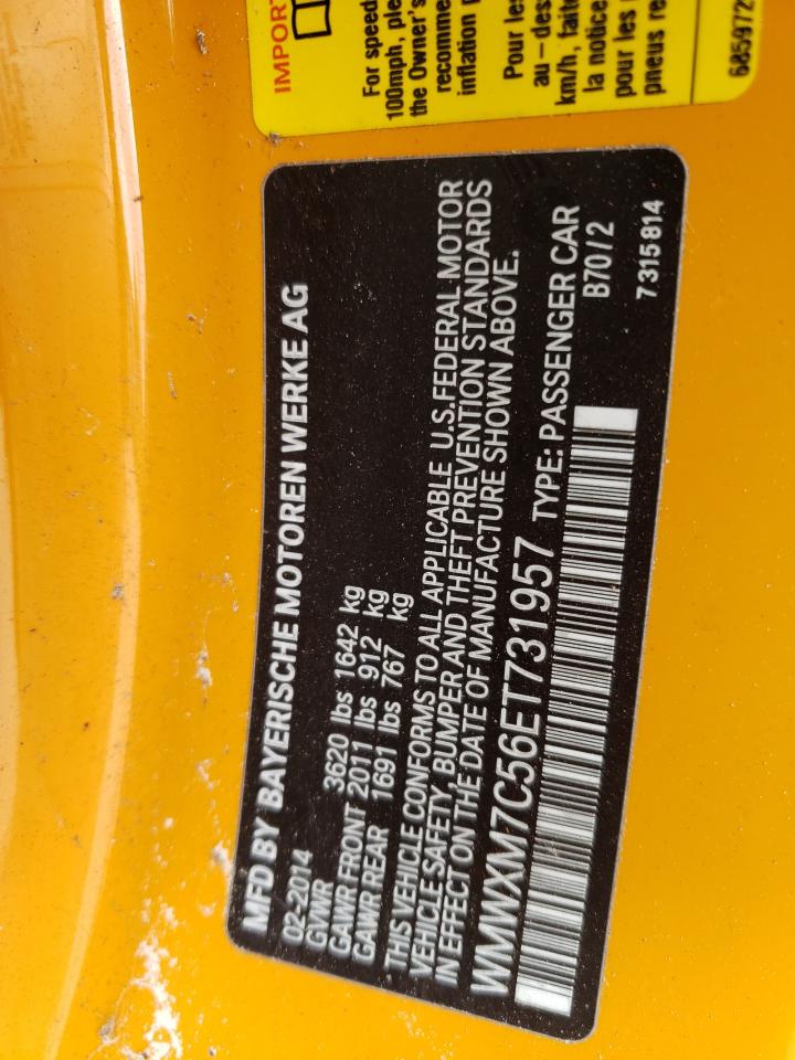 Photo 10 from auction – 2014 MINI COOPER S with VIN WMWXM7C56ET731957