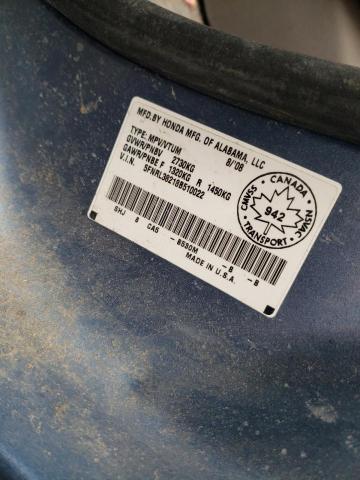Photo 10 from auction – 2008 HONDA ODYSSEY LX with VIN 5FNRL38218B510022