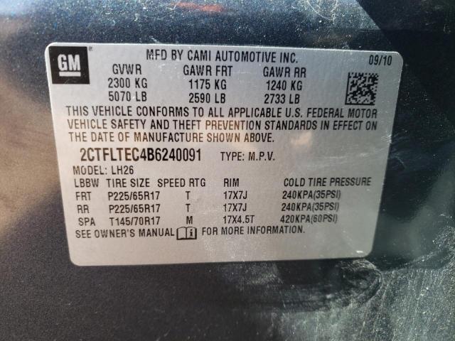 Photo 10 from auction – 2011 GMC TERRAIN SL with VIN 2CTFLTEC4B6240091
