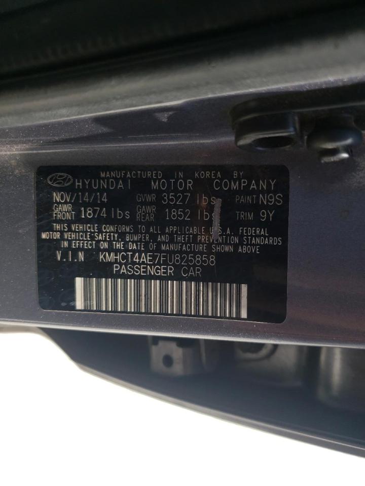 Photo 10 from auction – 2015 HYUNDAI ACCENT GLS with VIN KMHCT4AE7FU825858