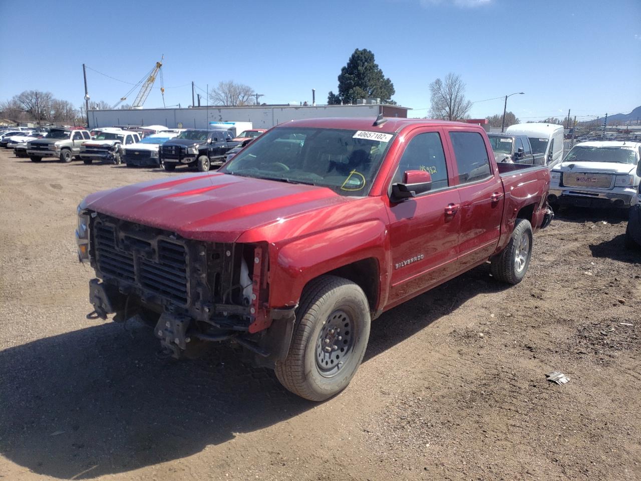 Photo 2 from auction – 2018 CHEVROLET SILVERADO with VIN 3GCUKREC9JG157042