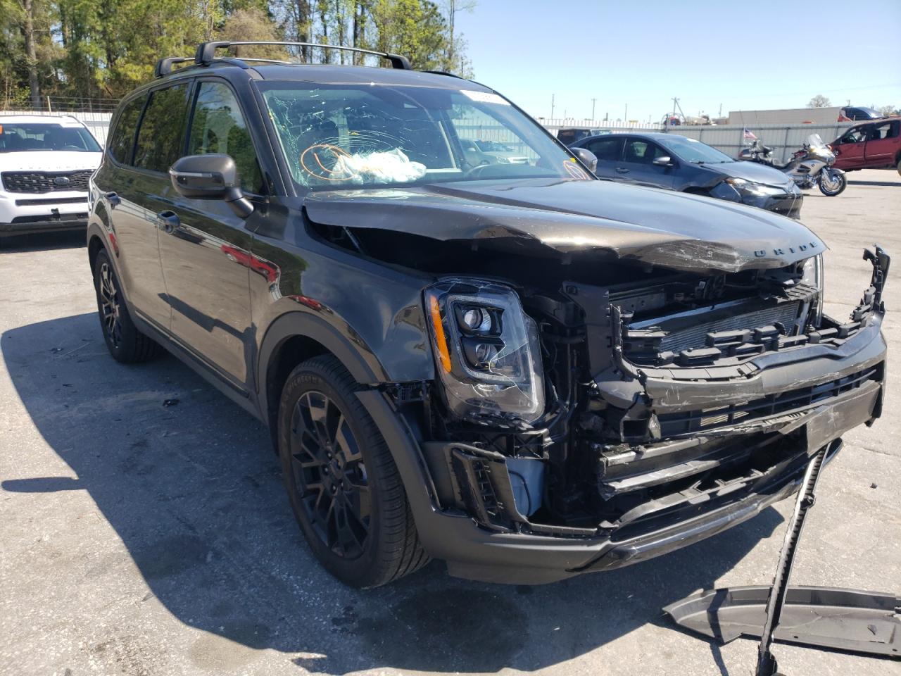 KIA TELLURIDE 2021 with VIN 5XYP3DHC9MG112355 - Photo from auction