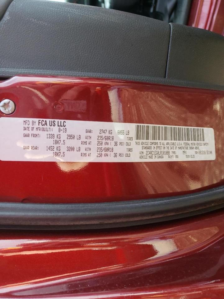 Photo 10 from auction – 2020 CHRYSLER PACIFICA T with VIN 2C4RC1EG0LR101088
