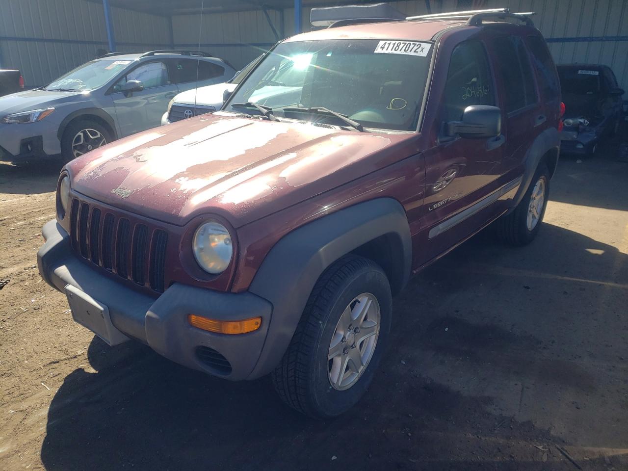 Photo 2 from auction – 2002 JEEP LIBERTY SP with VIN 1J4GL48K12W351240