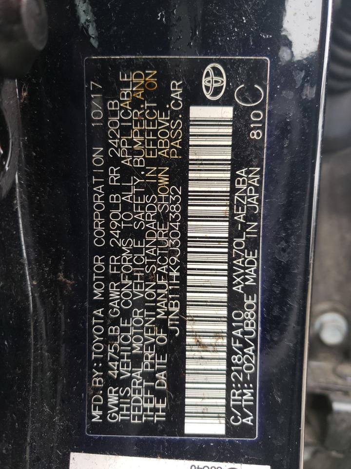 Photo 10 from auction – 2018 TOYOTA CAMRY L with VIN JTNB11HK9J3043832