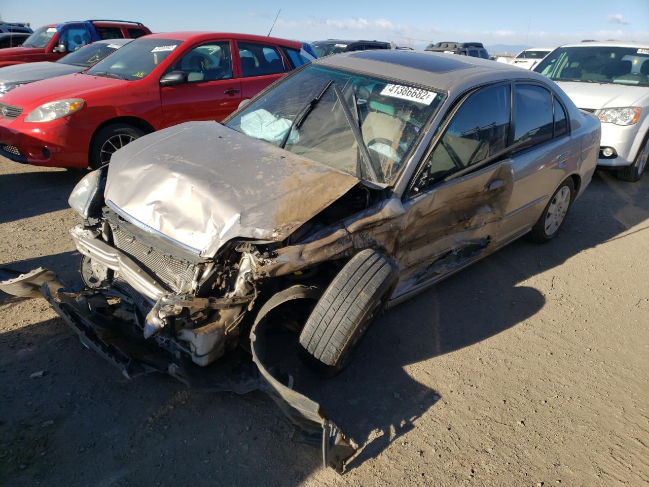 Photo 2 from auction – 2002 HONDA CIVIC EX with VIN 1HGES26742L013448