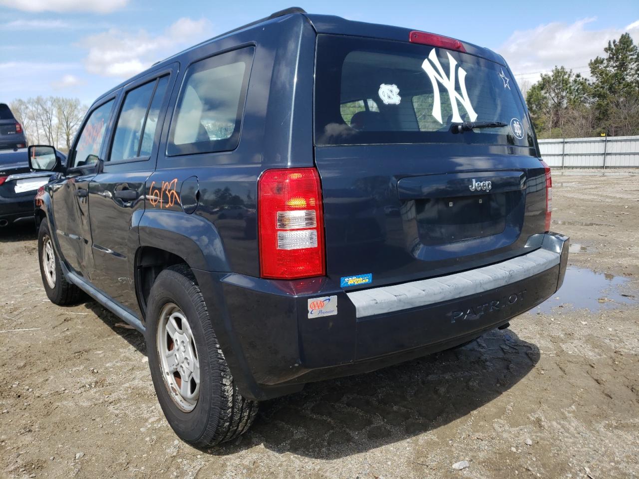 Photo 3 from auction – 2007 JEEP PATRIOT SP with VIN 1J8FT28W07D369958
