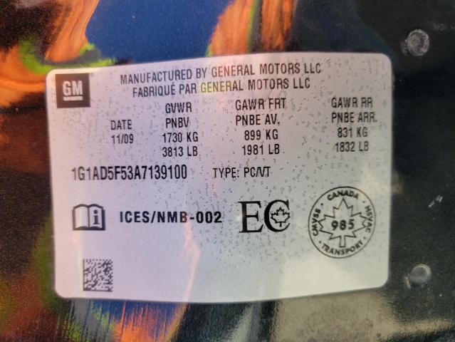 Photo 10 from auction – 2010 CHEVROLET COBALT with VIN 1G1AD5F53A7139100