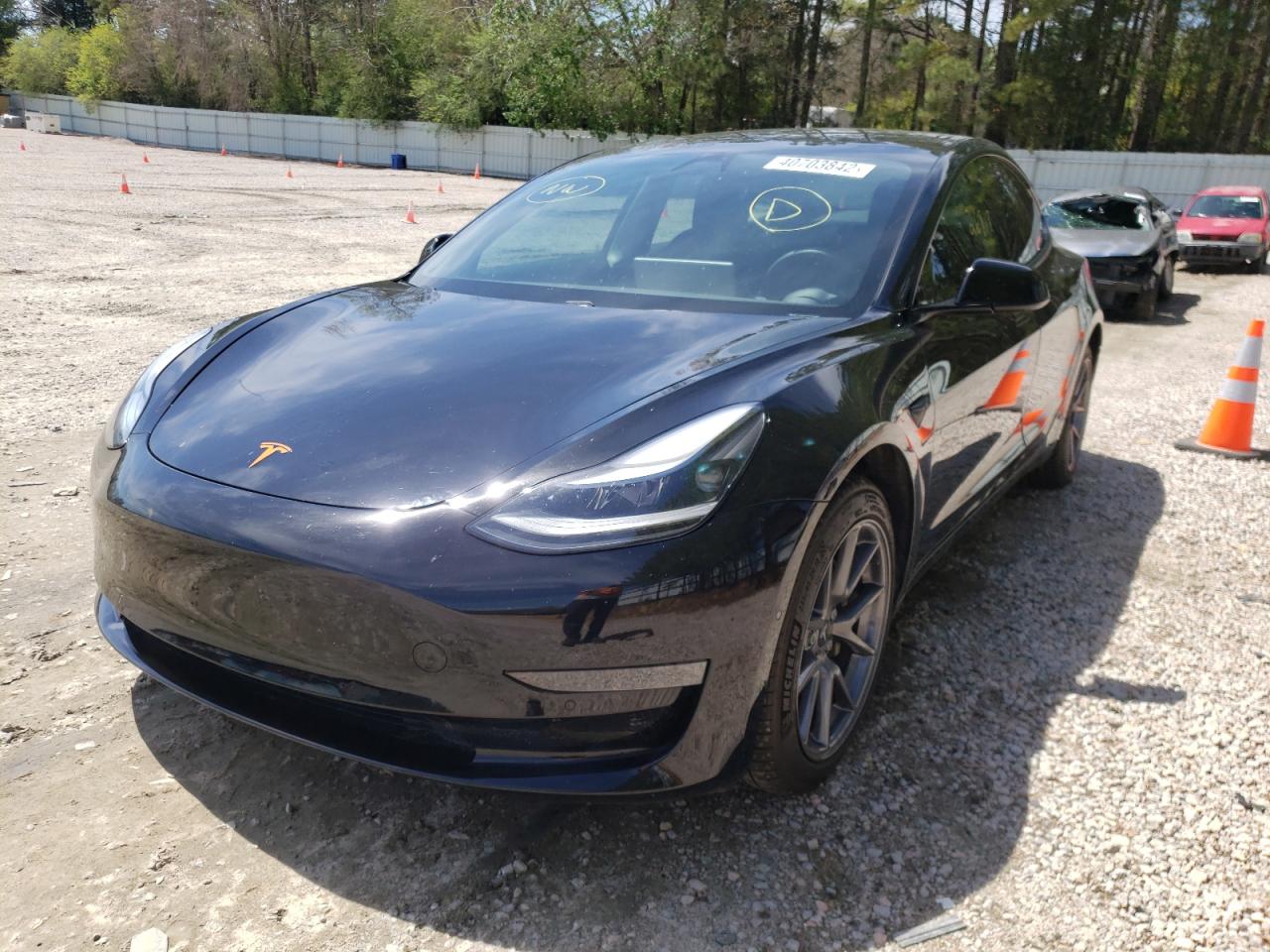 Photo 2 from auction – 2021 TESLA MODEL 3 with VIN 5YJ3E1EA9MF083943
