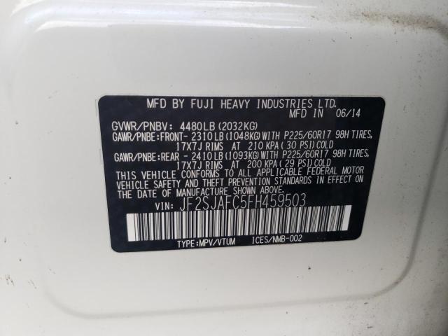 Photo 10 from auction – 2015 SUBARU FORESTER 2 with VIN JF2SJAFC5FH459503