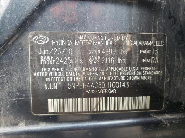 Photo 10 from auction – 2011 HYUNDAI SONATA GLS with VIN 5NPEB4AC8BH100143