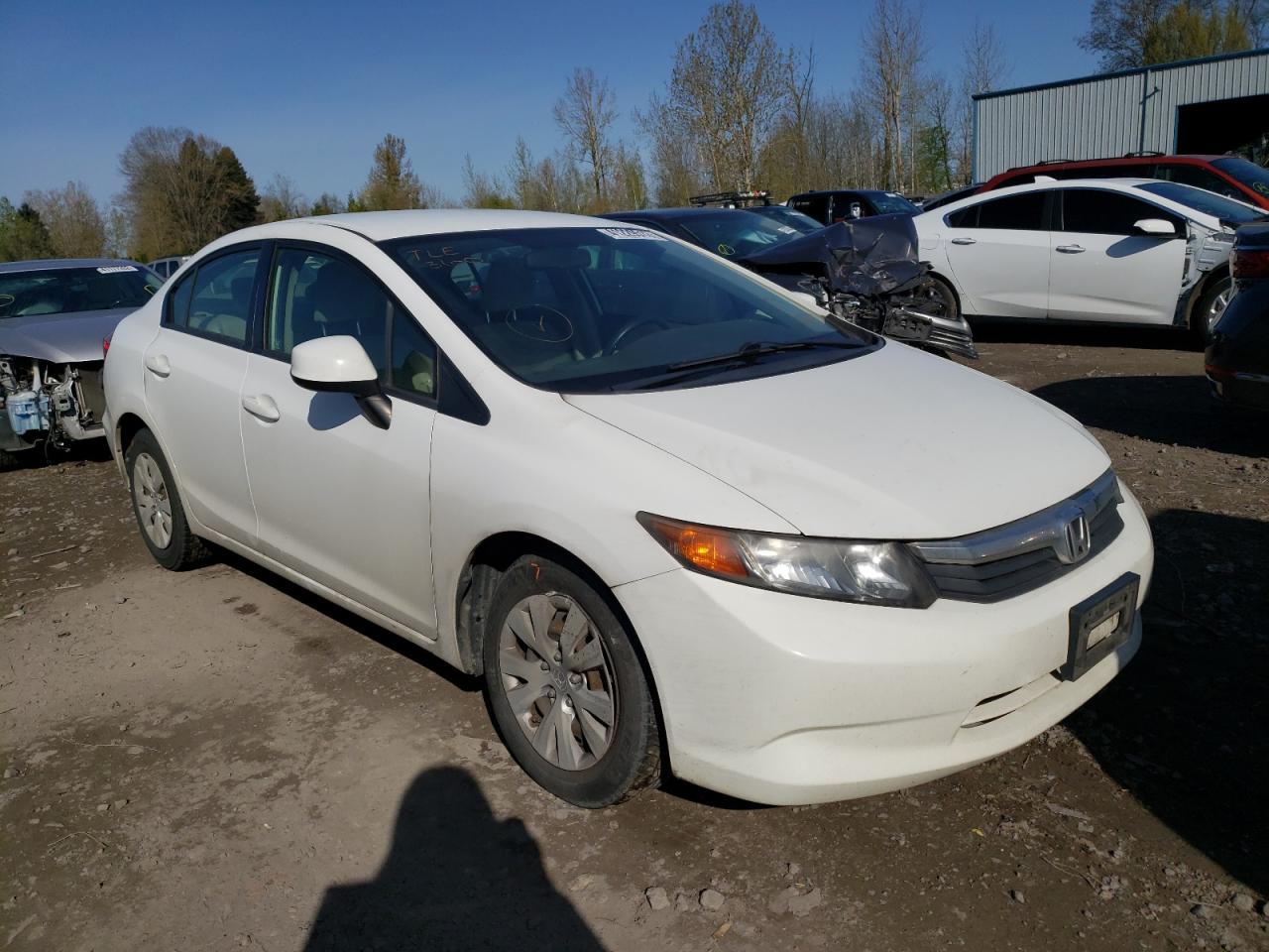 HONDA CIVIC LX 2012 with VIN JHMFB2F59CS004784 - Photo from auction