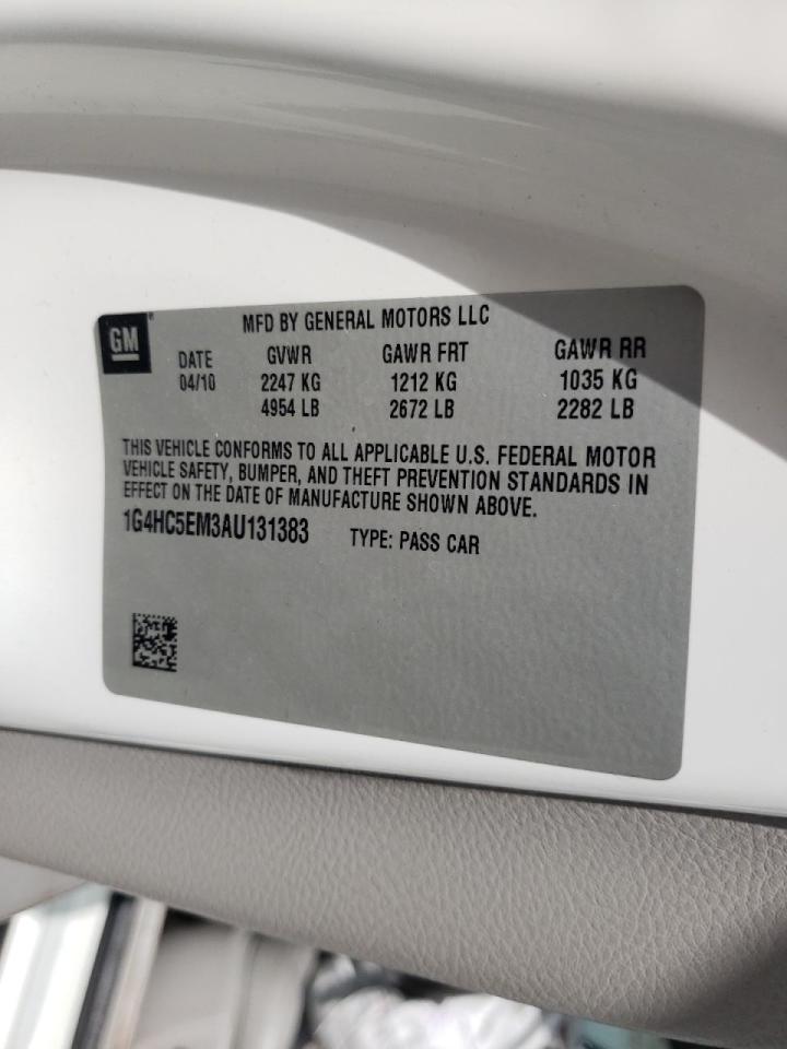 Photo 10 from auction – 2010 BUICK LUCERNE CX with VIN 1G4HC5EM3AU131383