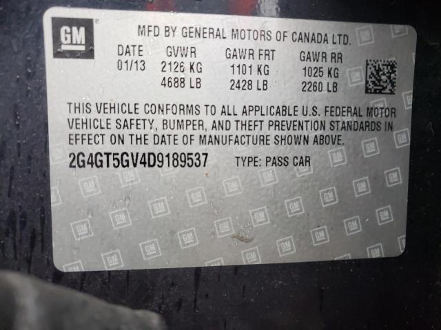 Photo 10 from auction – 2013 BUICK REGAL PREM with VIN 2G4GT5GV4D9189537