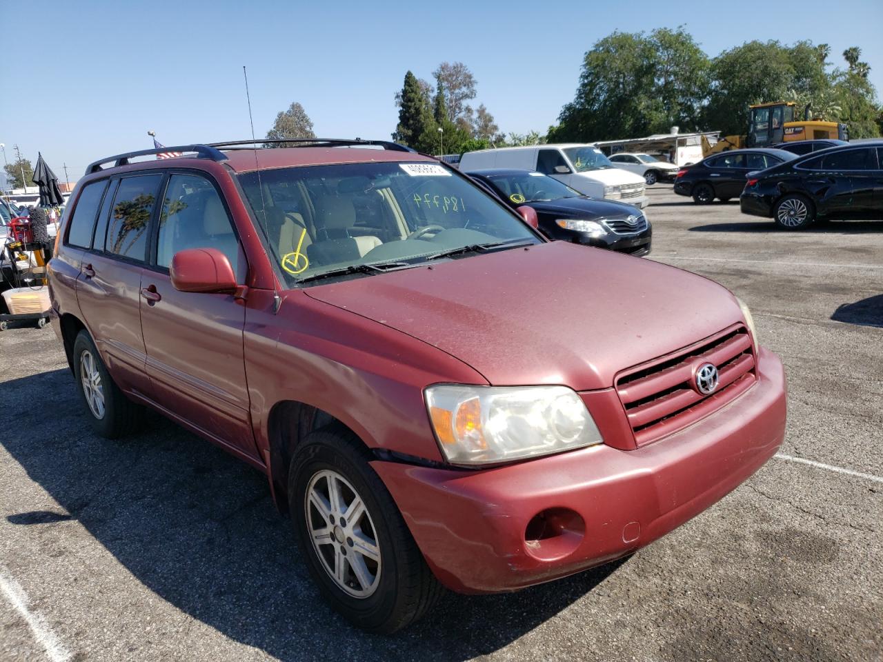 TOYOTA HIGHLANDER 2004 with VIN JTEGD21AX40102767 - Photo from auction