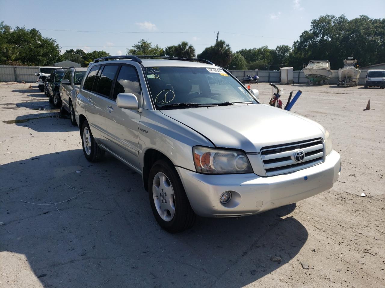 TOYOTA HIGHLANDER 2005 with VIN JTEDP21A850056805 - Photo from auction