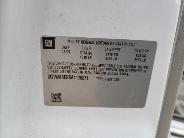Photo 10 from auction – 2010 CHEVROLET IMPALA LS with VIN 2G1WA5EK8A1120271