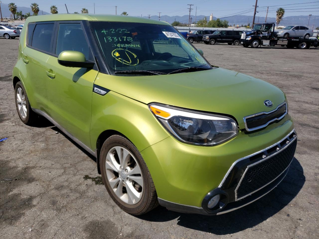 KIA SOUL + 2016 with VIN KNDJP3A58G7866767 - Photo from auction