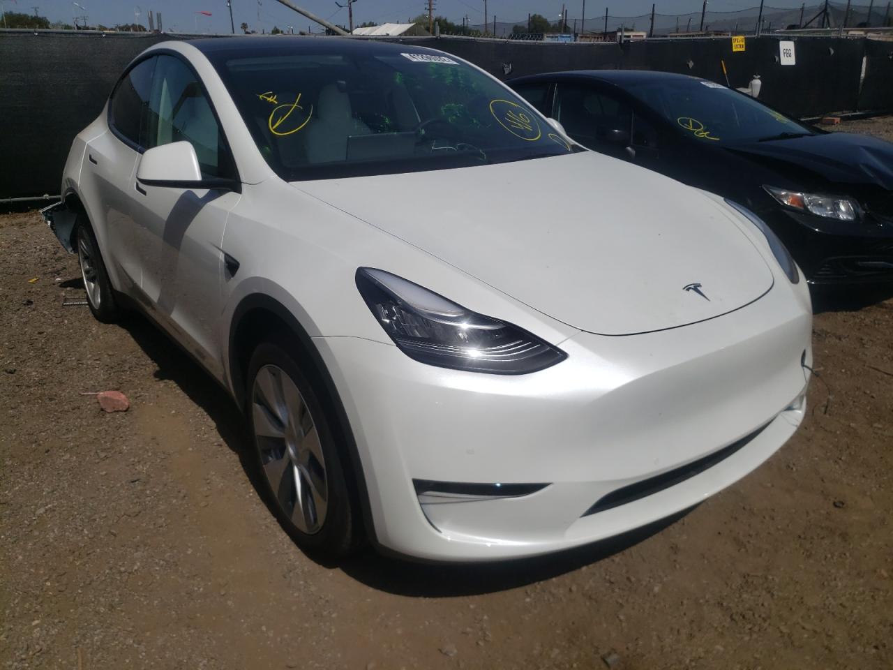 TESLA MODEL Y 2021 with VIN 5YJYGDEE7MF176223 - Photo from auction