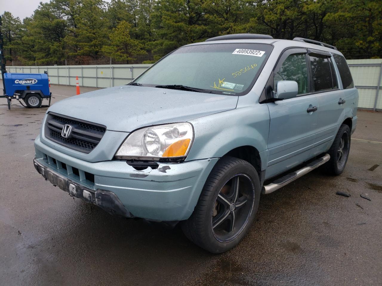 Photo 2 from auction – 2003 HONDA PILOT EXL with VIN 2HKYF18593H525640
