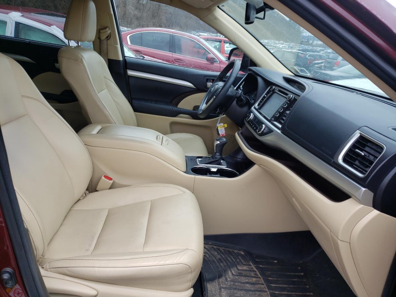 Photo 5 from auction – 2015 TOYOTA HIGHLANDER with VIN 5TDJKRFH4FS217170