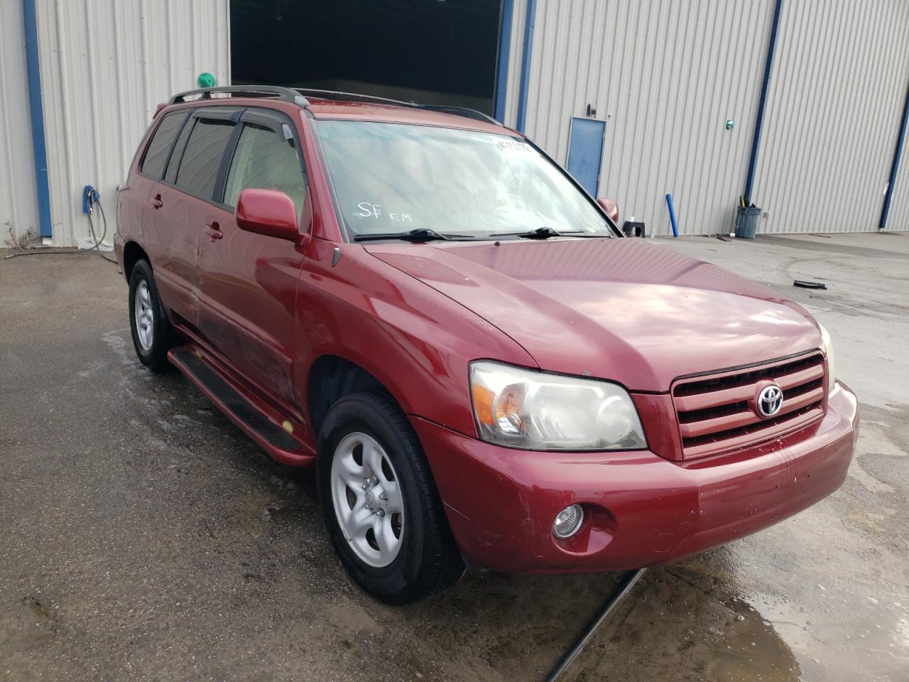 TOYOTA HIGHLANDER 2006 with VIN JTEGD21A060137644 - Photo from auction