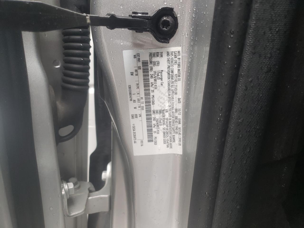 Photo 10 from auction – 2013 FORD FOCUS S with VIN 1FADP3E28DL154796