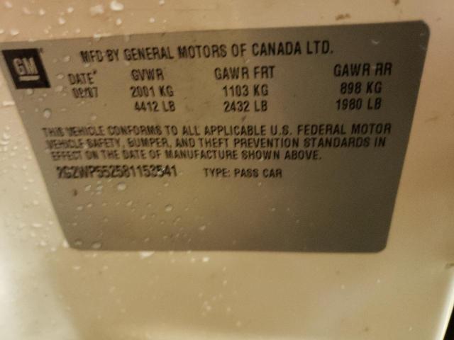PONTIAC GRAND PRIX 2008 with VIN 2G2WP552581153541 - Photo from auction