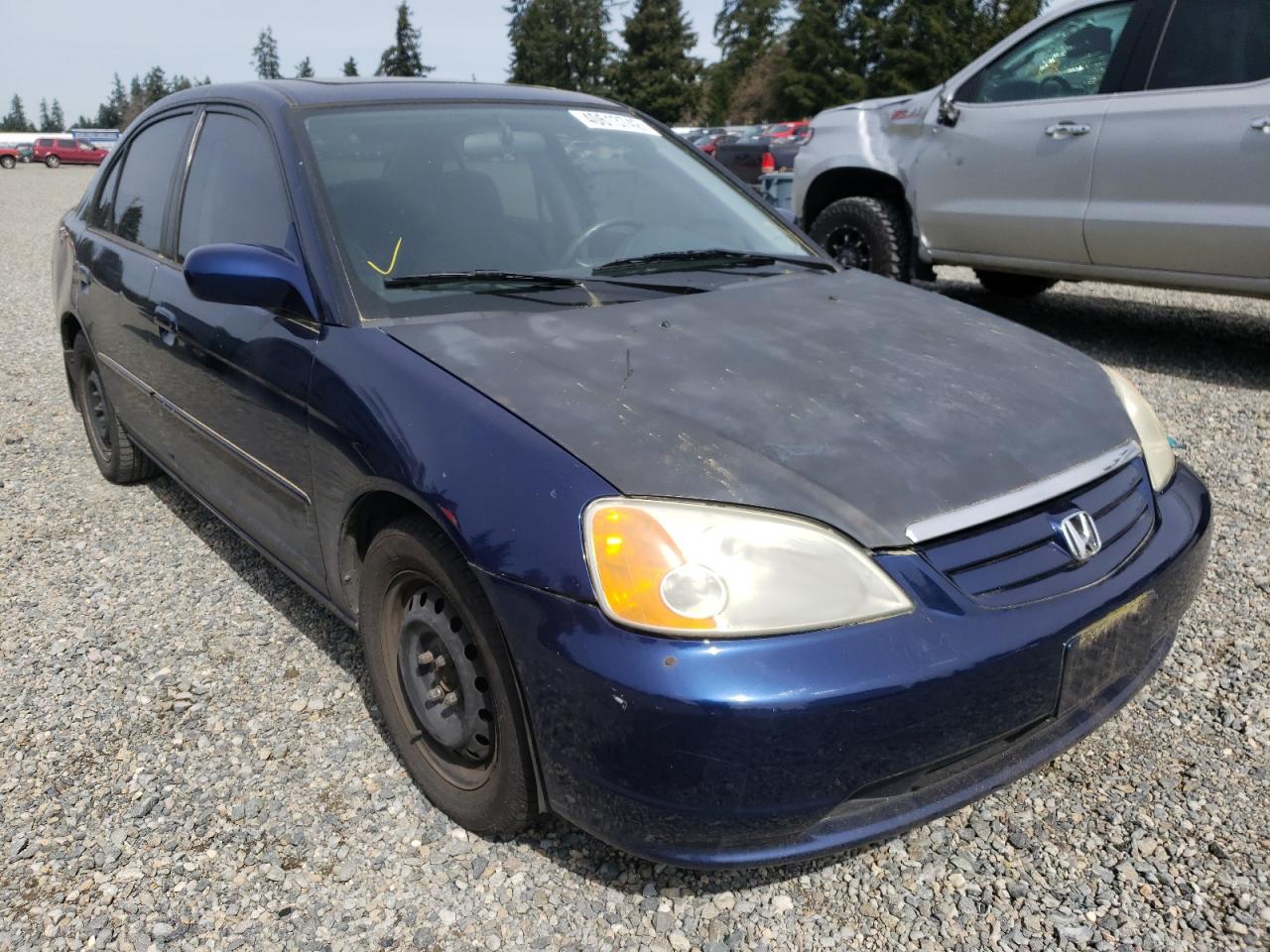 HONDA CIVIC EX 2002 with VIN 2HGES25712H554214 - Photo from auction