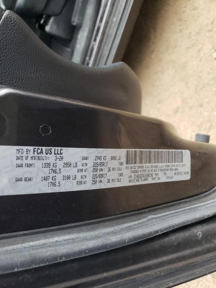 Photo 10 from auction – 2020 DODGE GRAND CARA with VIN 2C4RDGEG4LR202182