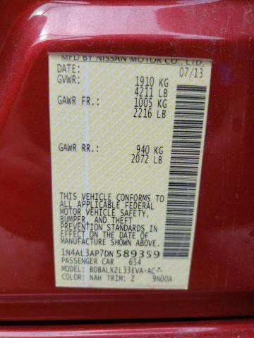 Photo 10 from auction – 2013 NISSAN ALTIMA 2.5 with VIN 1N4AL3AP7DN589359
