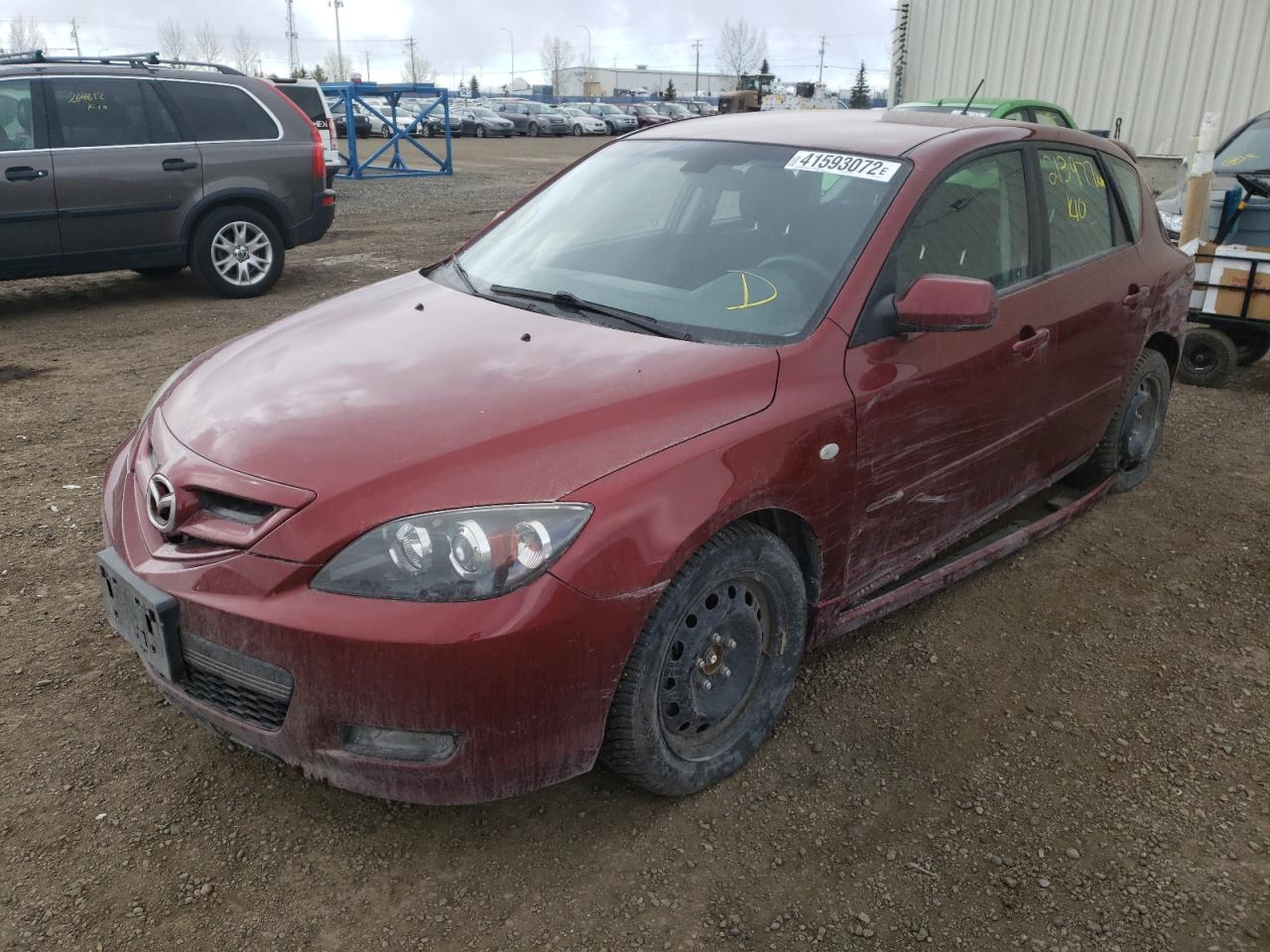 Photo 2 from auction – 2008 MAZDA 3 HATCHBAC with VIN JM1BK343281180872