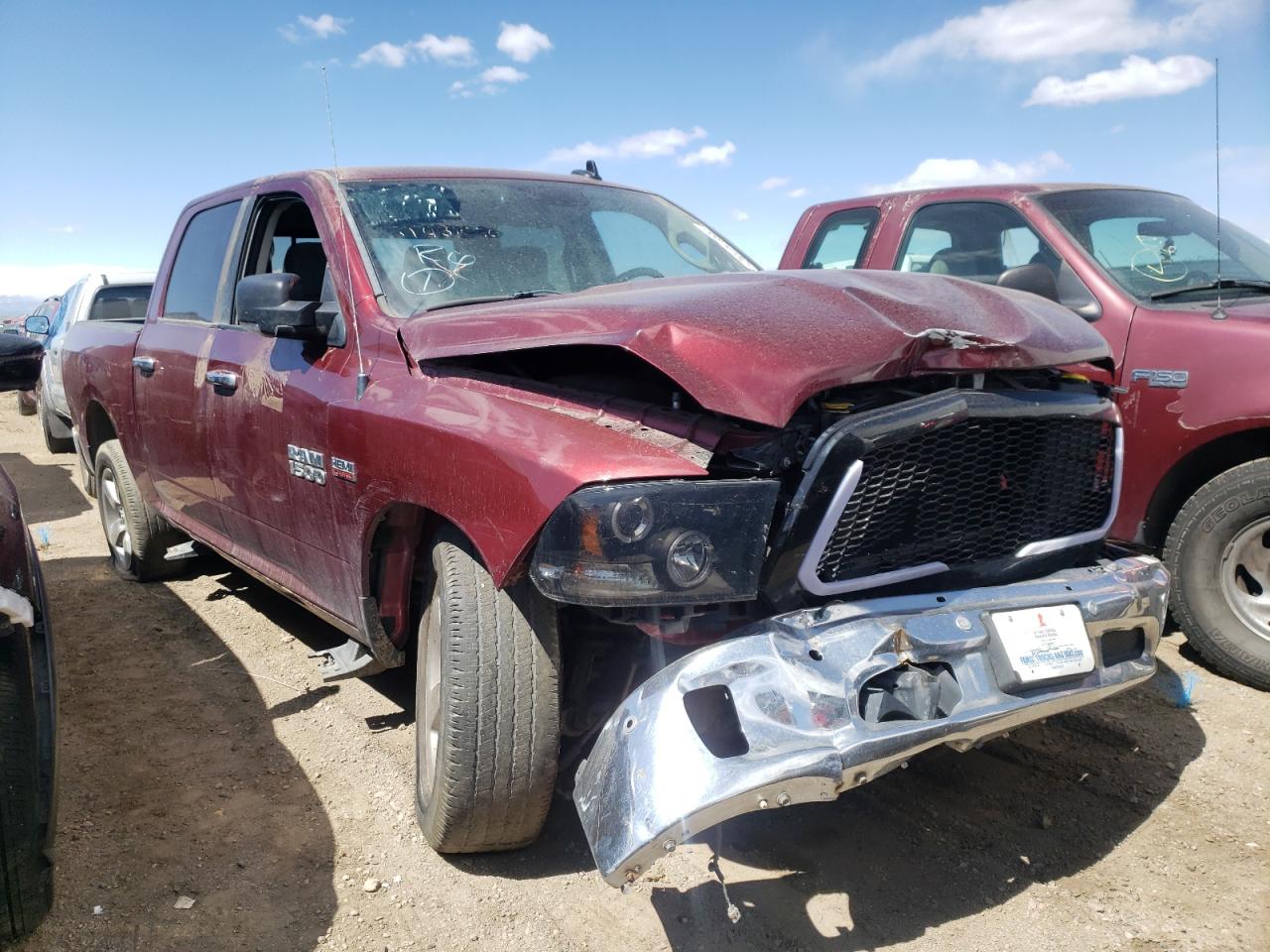 RAM 1500 SLT 2017 with VIN 3C6RR7LT1HG565111 - Photo from auction