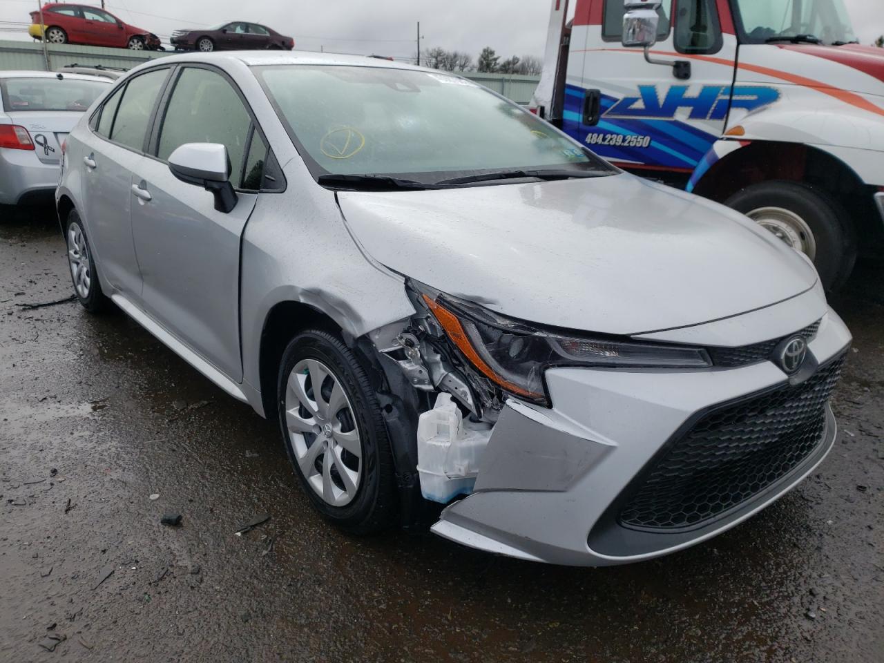 TOYOTA COROLLA LE 2021 with VIN JTDEPMAE1MJ190037 - Photo from auction