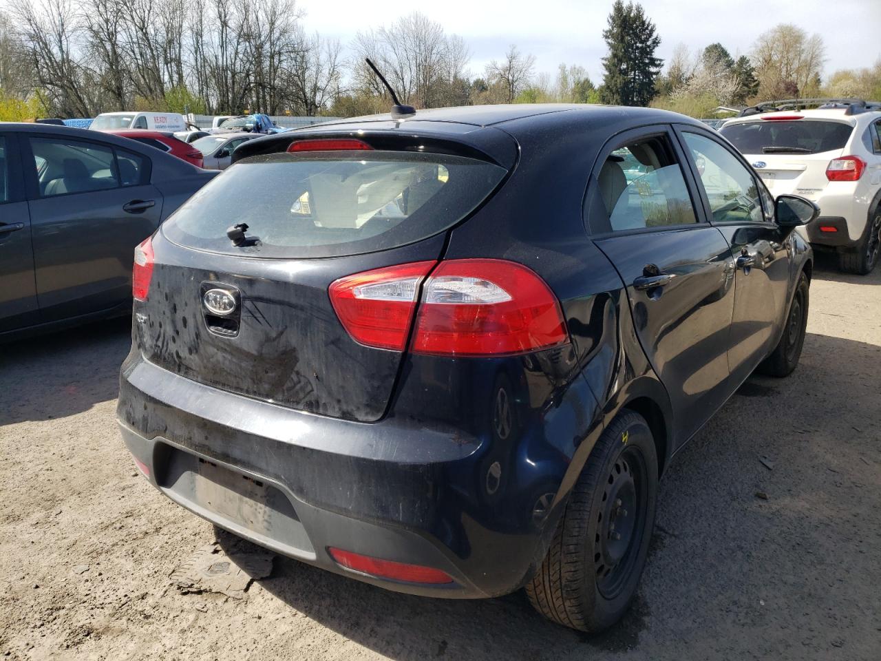 Photo 4 from auction – 2012 KIA RIO LX with VIN KNADM5A34C6016924