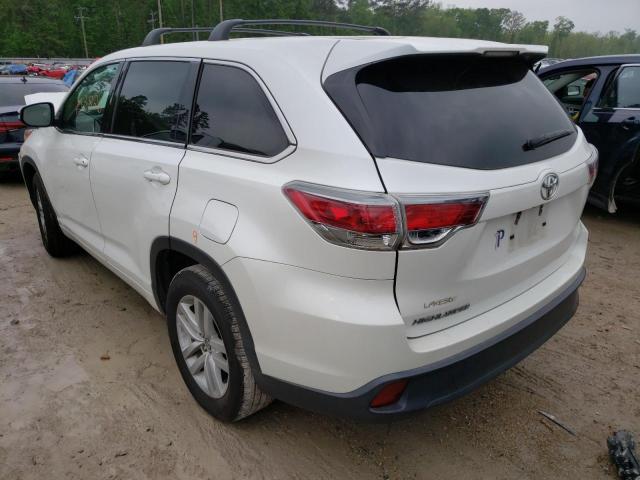Photo 3 from auction – 2016 TOYOTA HIGHLANDER with VIN 5TDZARFH7GS020730