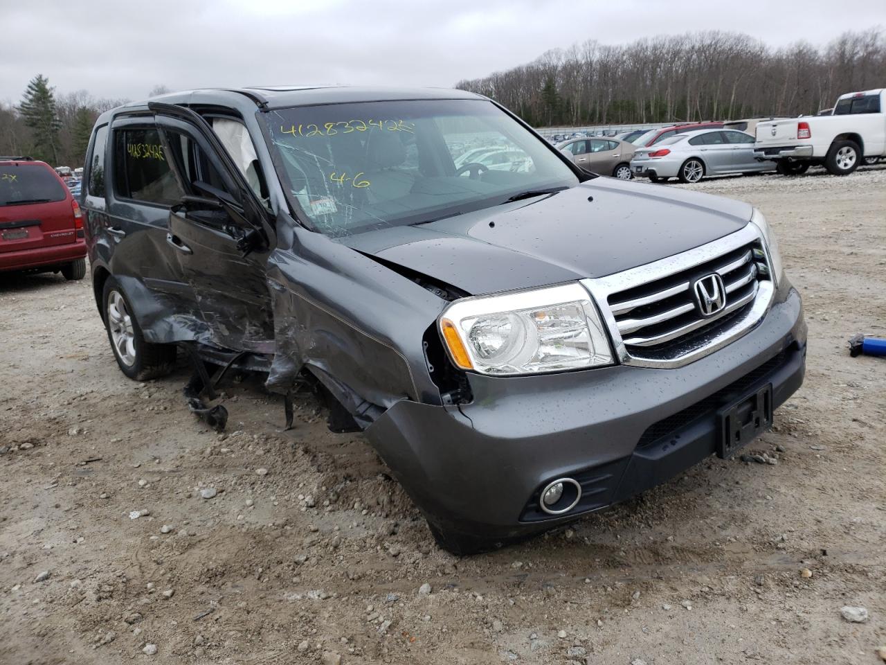 HONDA PILOT EXL 2012 with VIN 5FNYF4H52CB081808 - Photo from auction