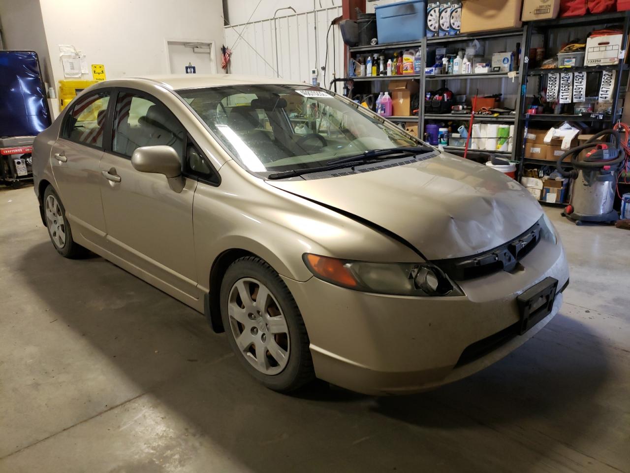 Photo 1 from auction – 2008 HONDA CIVIC LX with VIN 1HGFA16588L047191