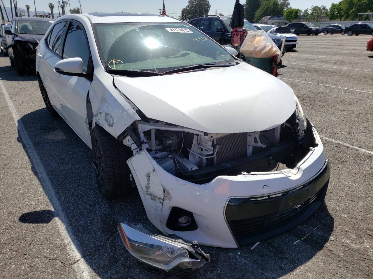 TOYOTA COROLLA L 2016 with VIN 2T1BURHE7GC498232 - Photo from auction