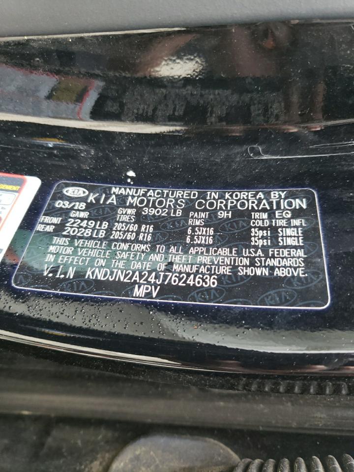 Photo 10 from auction – 2018 KIA SOUL with VIN KNDJN2A24J7624636